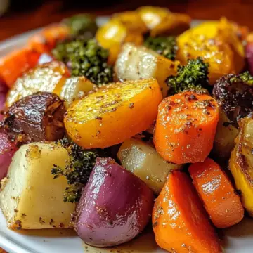 Maple Dijon Roasted Vegetables