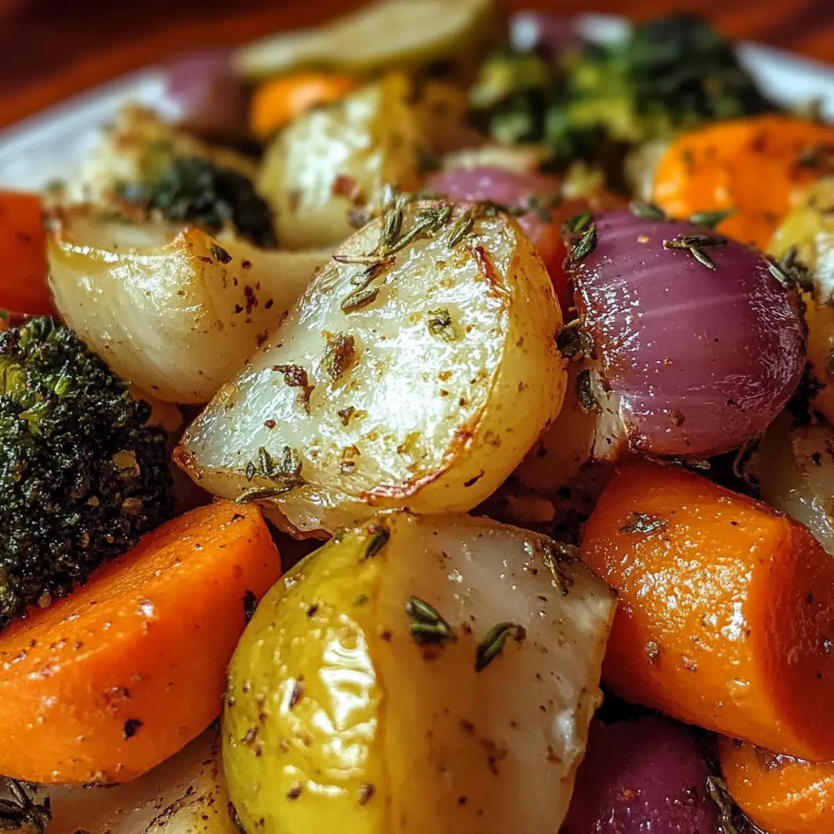 Maple Dijon Roasted Vegetables