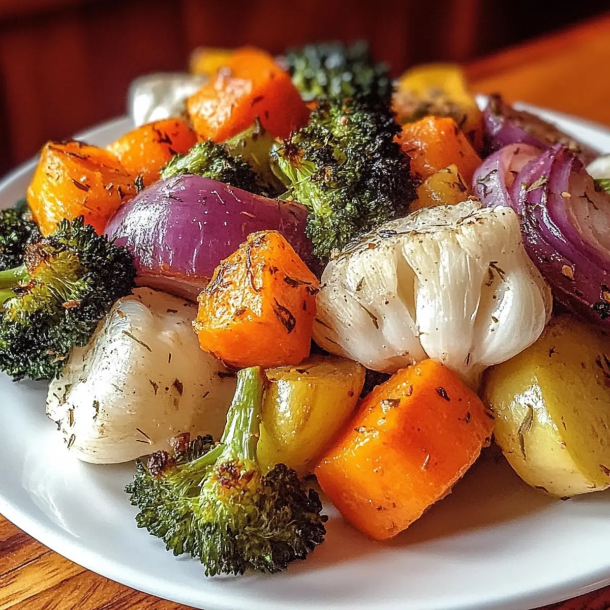 Maple Dijon Roasted Vegetables