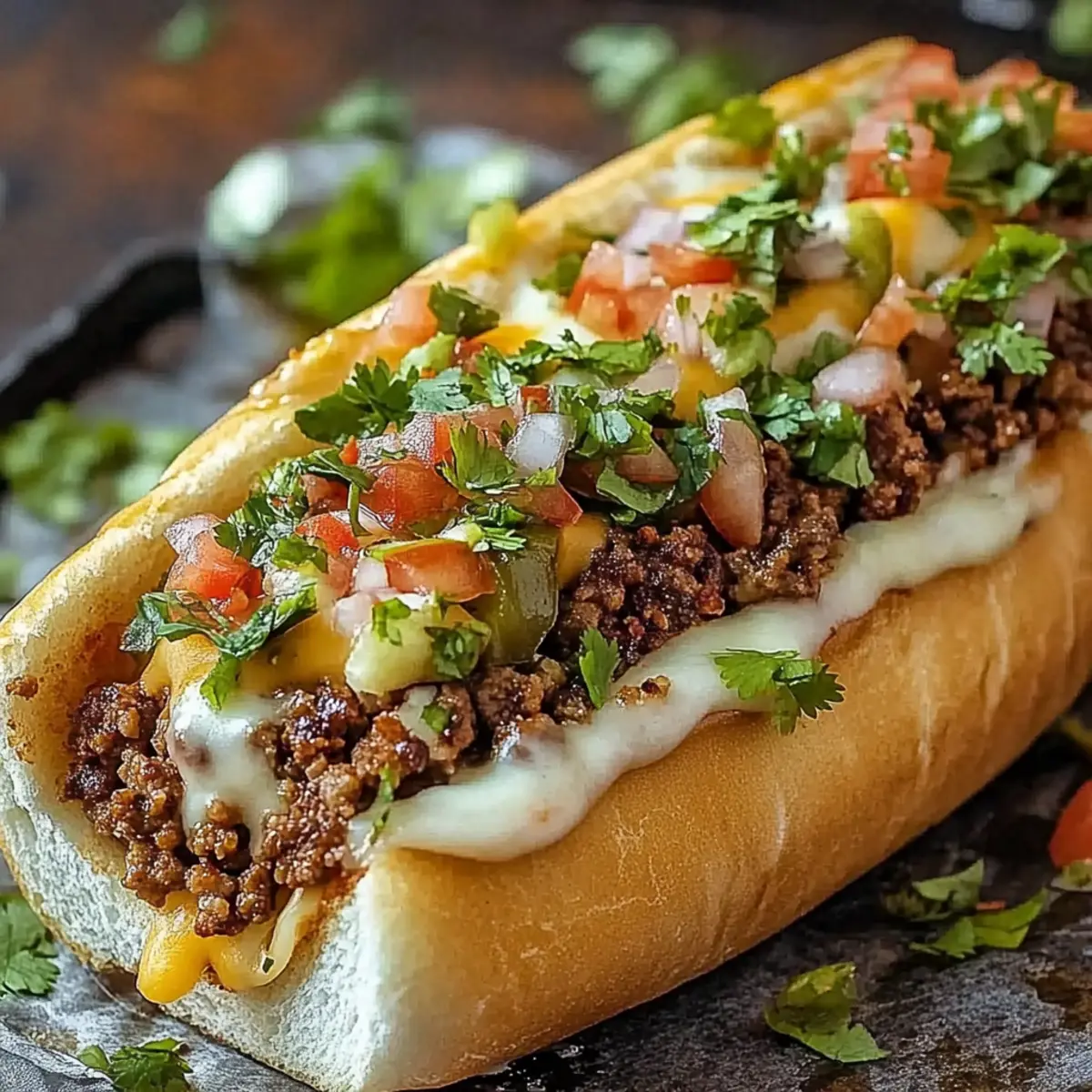 Mexican Chopped Cheese Sandwich
