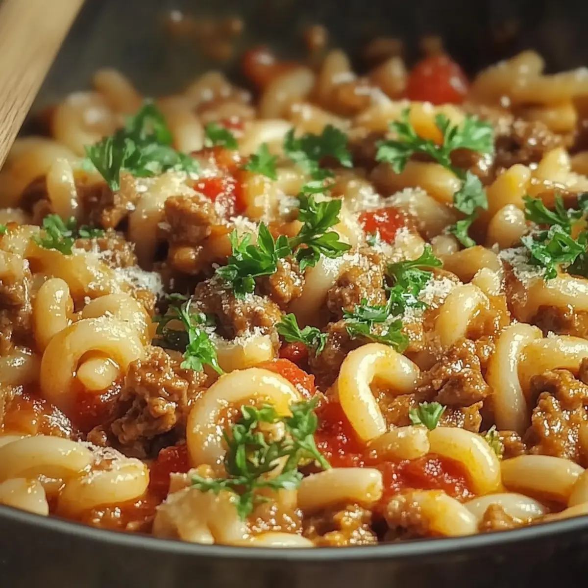 Minced Beef Trottole Pasta