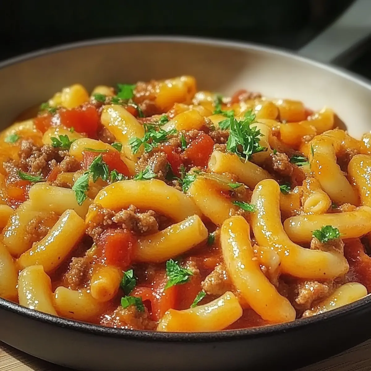 Minced Beef Trottole Pasta