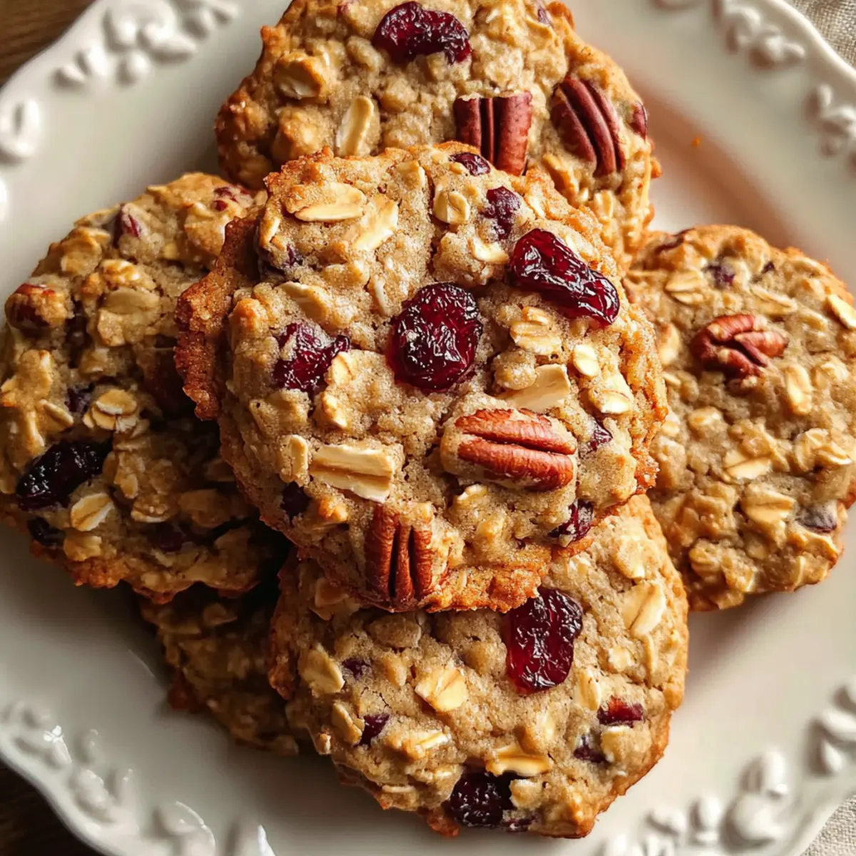 Oatmeal Cranberry Pecan Cookies