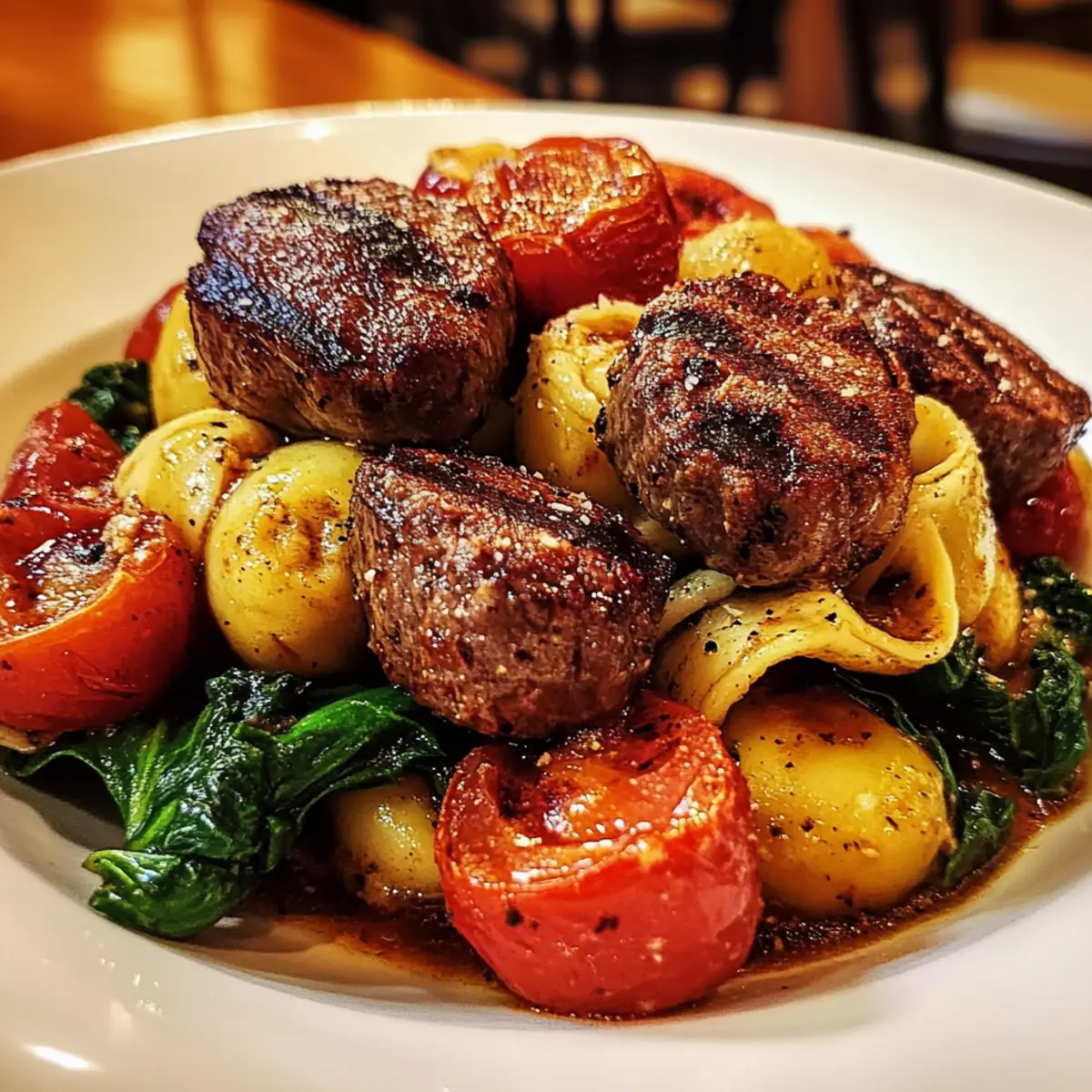 One-Pan Steak Bite Tortellini