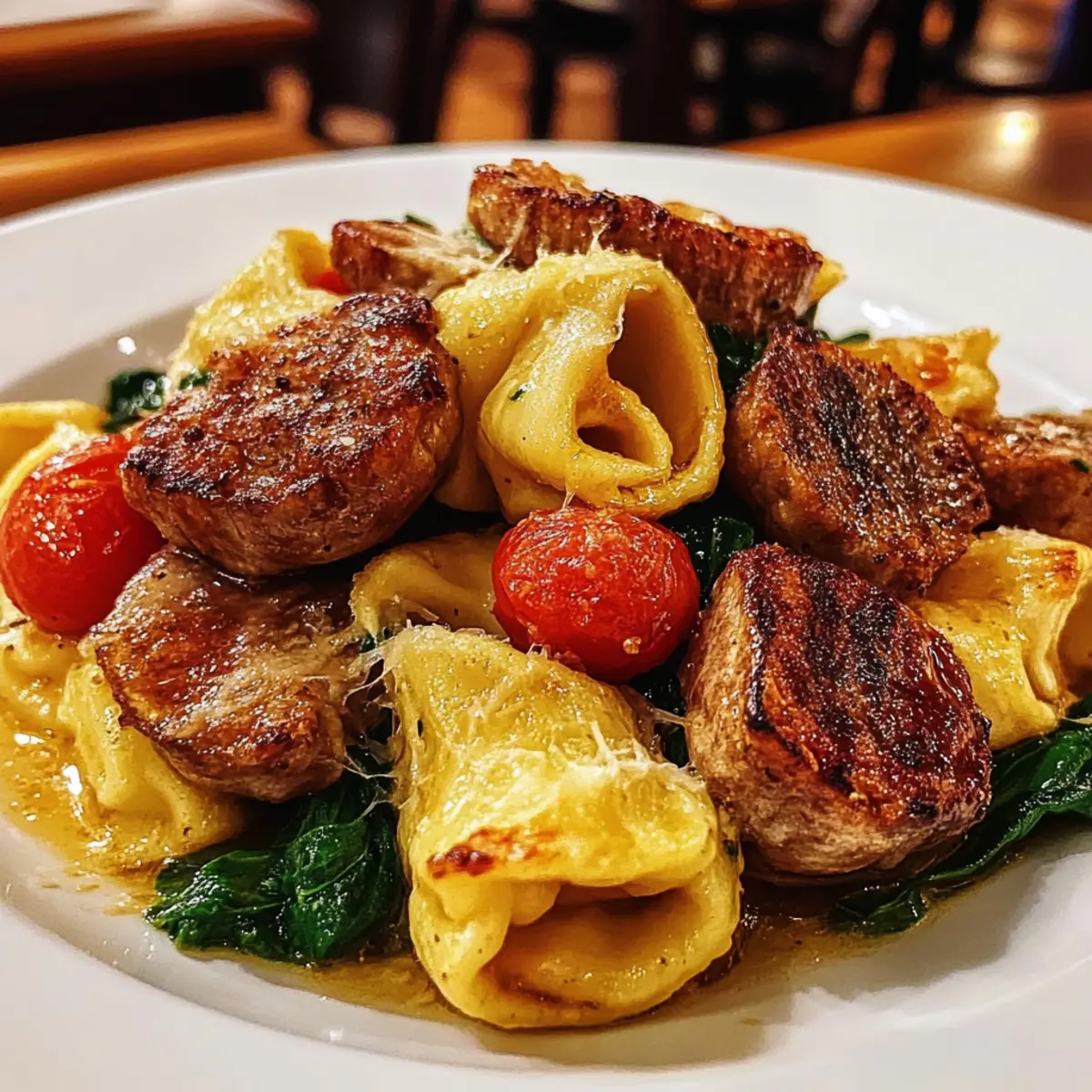One-Pan Steak Bite Tortellini