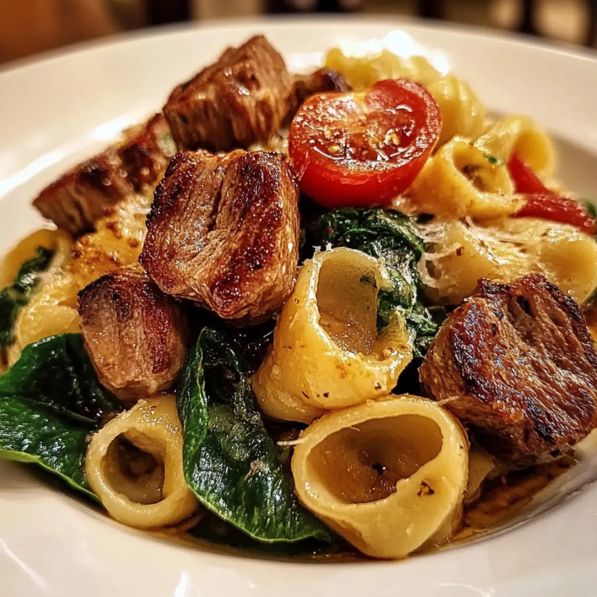 One-Pan Steak Bite Tortellini