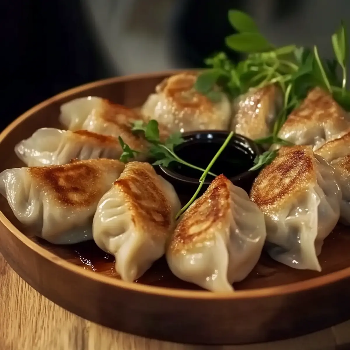 Pan-Fried Chicken Dumplings