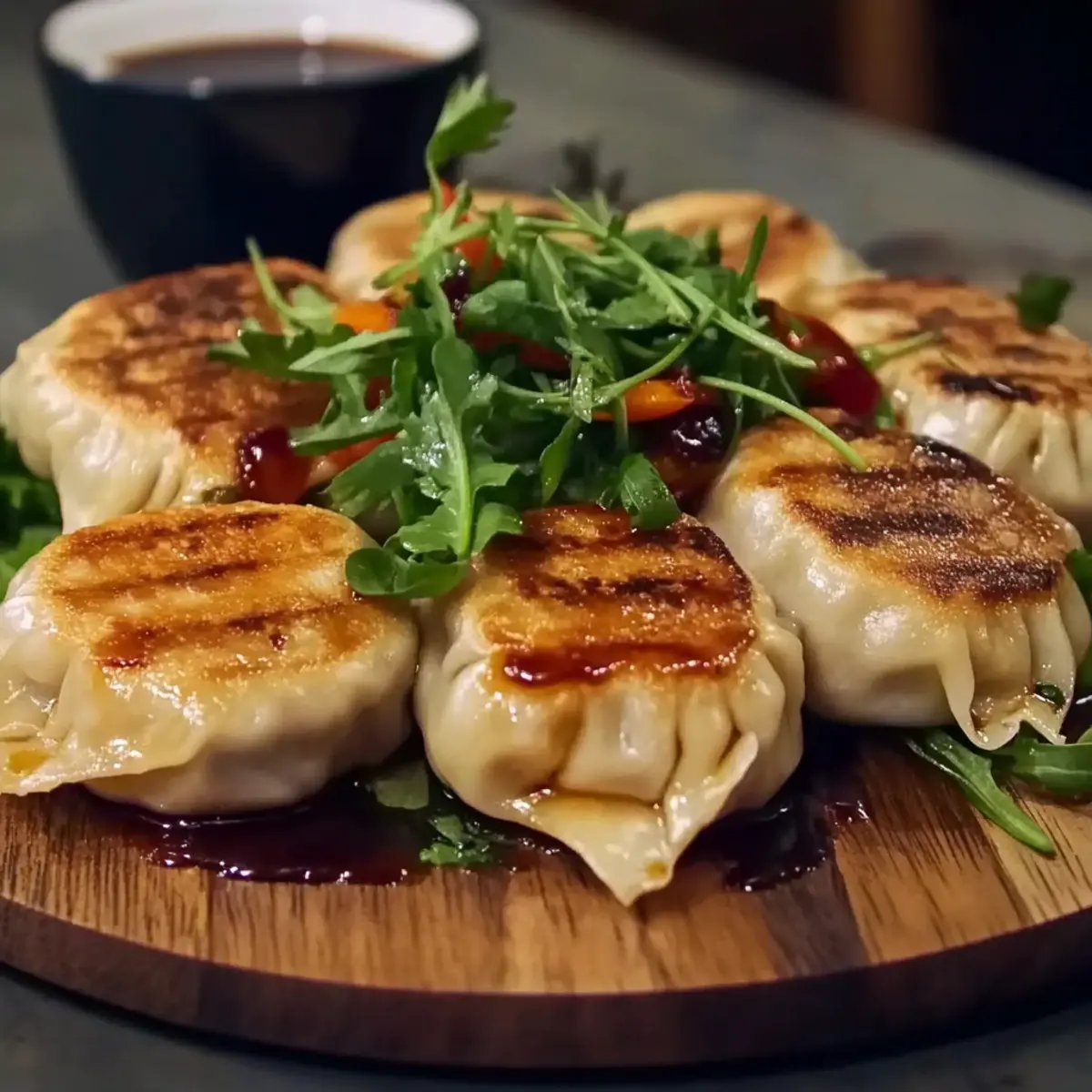 Pan-Fried Chicken Dumplings