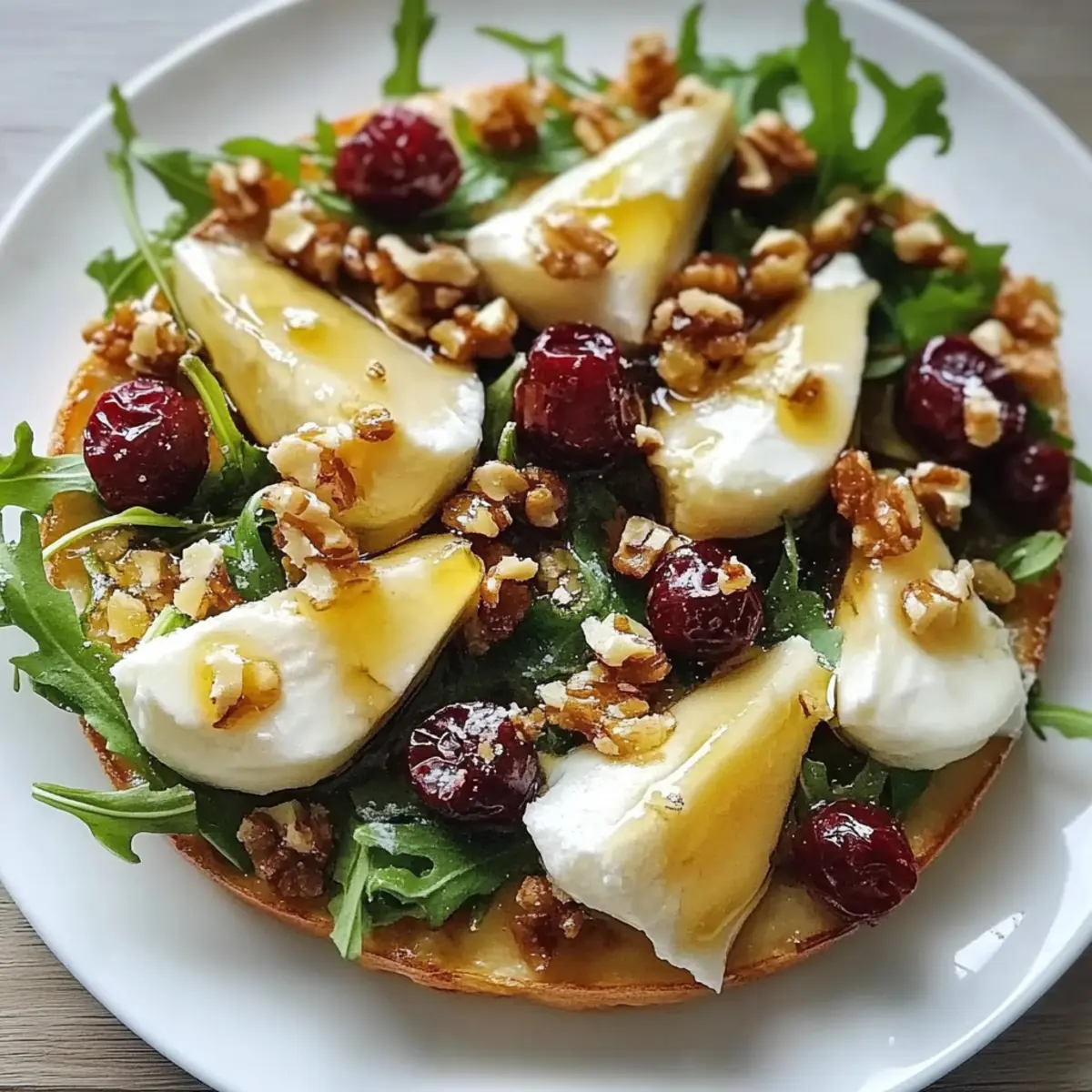 Pear and Arugula Salad with Honey Vinaigrette