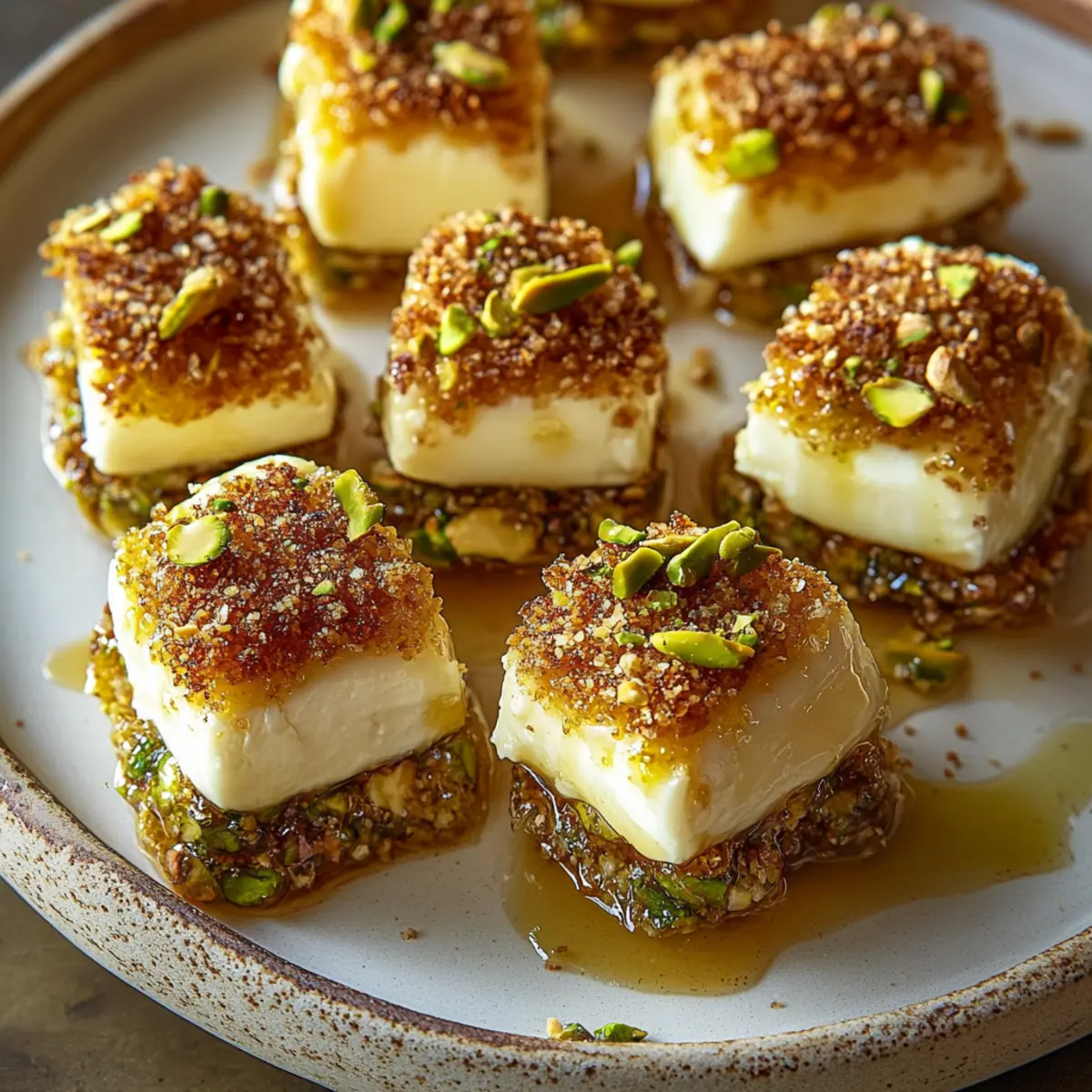 Pistachio Crusted Brie Bites