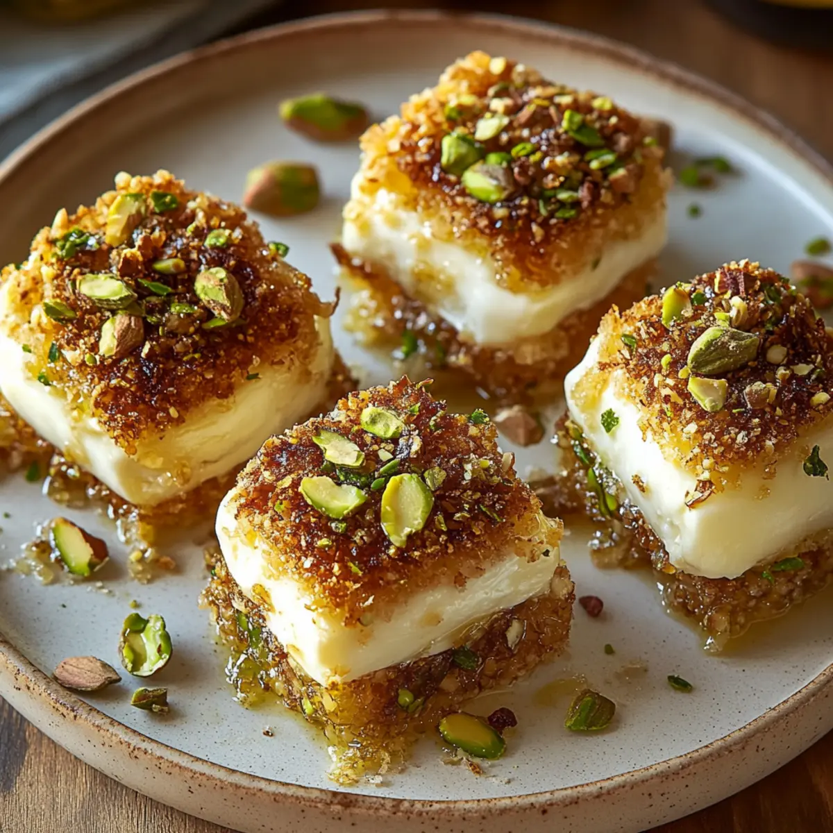Pistachio Crusted Brie Bites