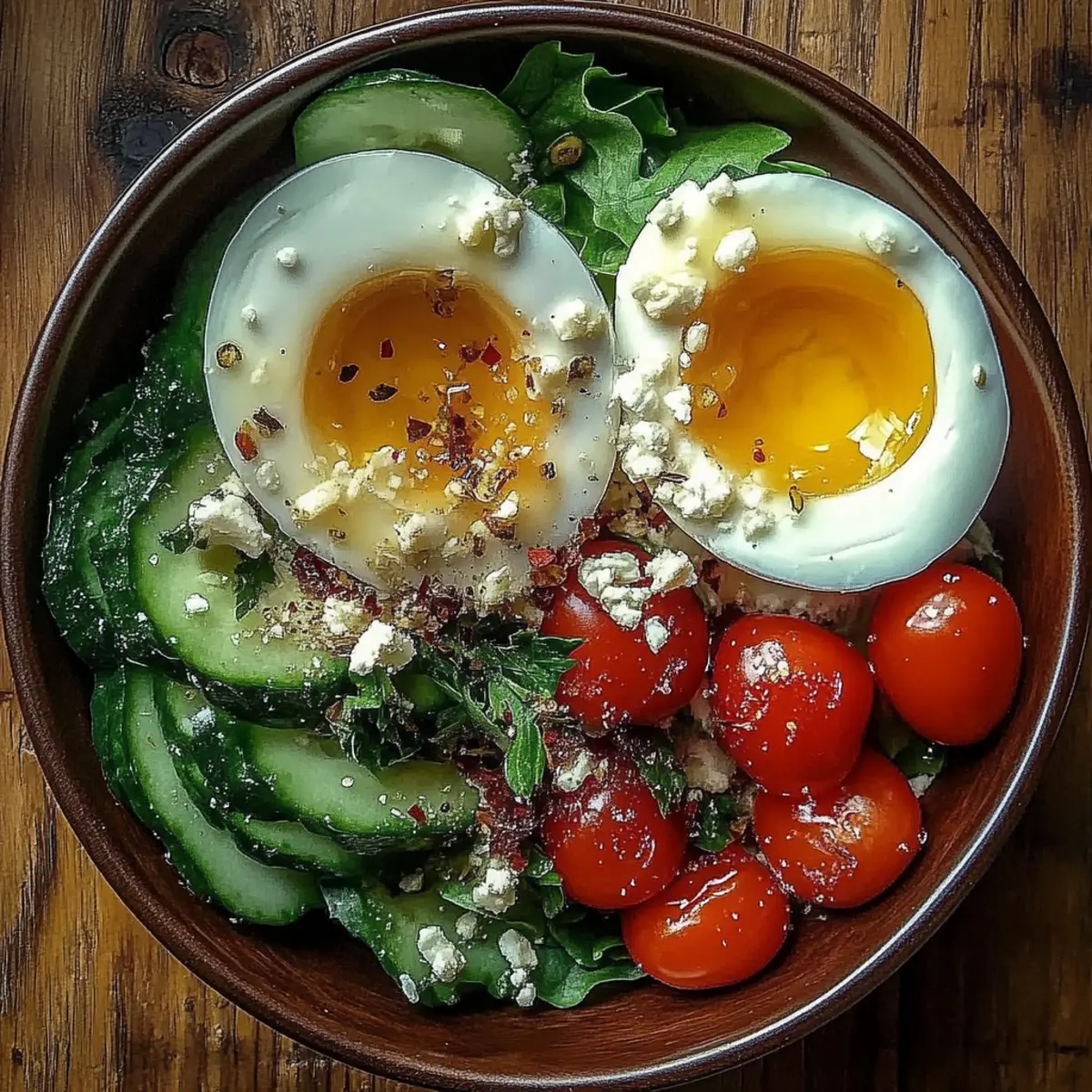 Power Salad Avocado Egg Spinach Fuel Bowl