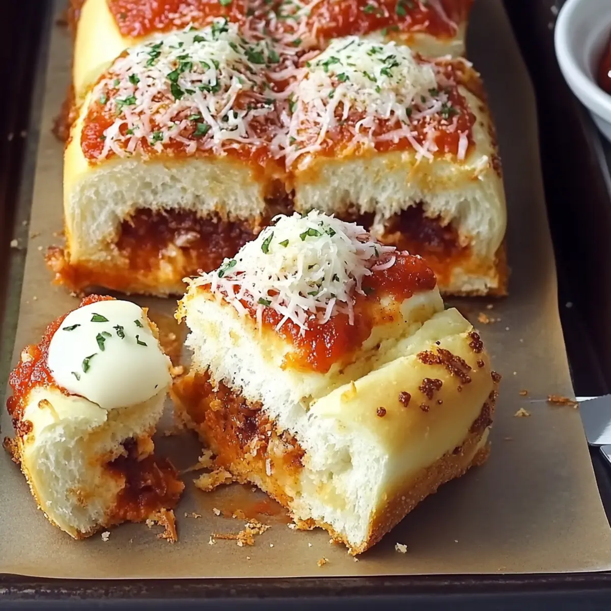 Pull-Apart Meatball Sliders