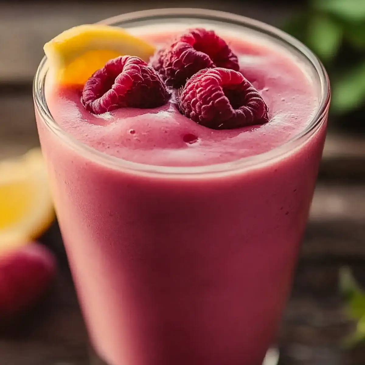 Raspberry Peach Smoothie