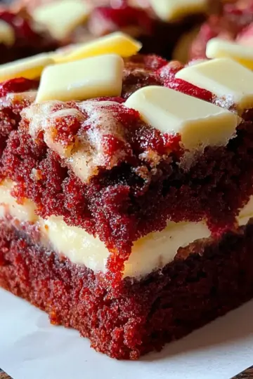 Red Velvet Cookie Bars