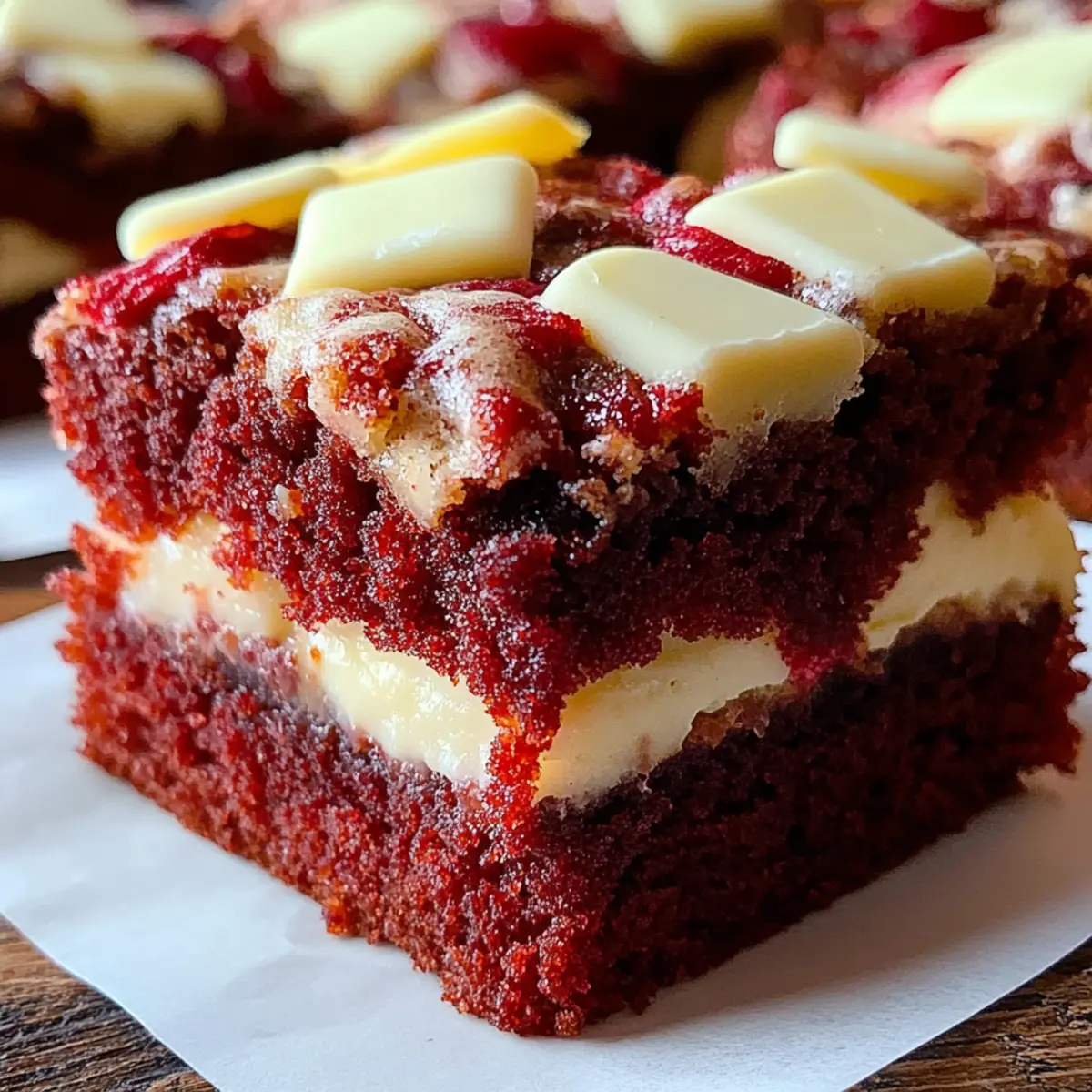 Red Velvet Cookie Bars