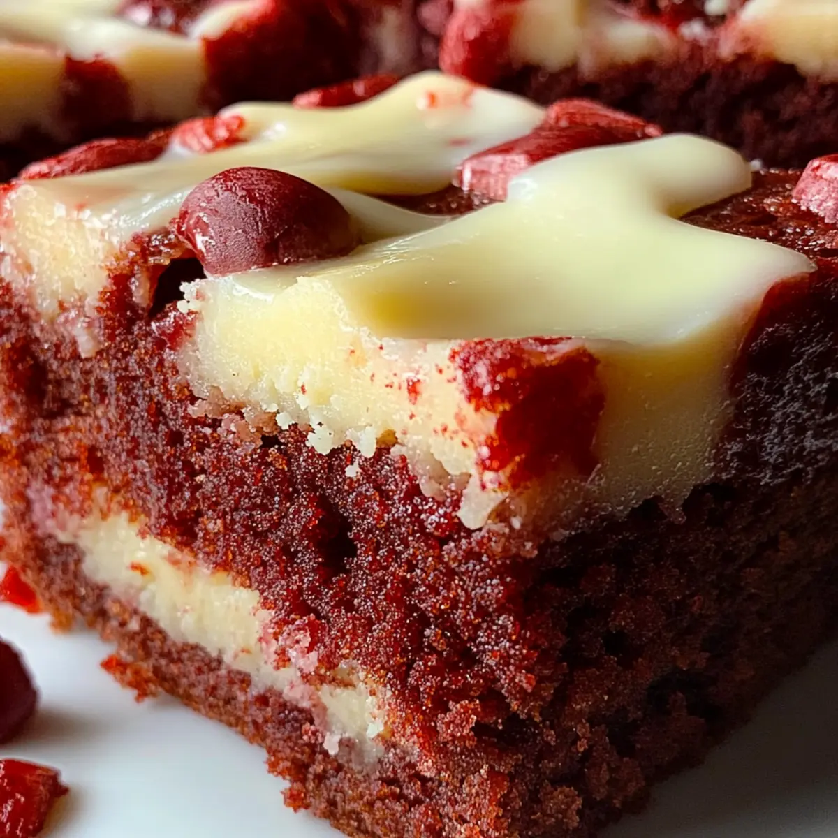 Red Velvet Cookie Bars
