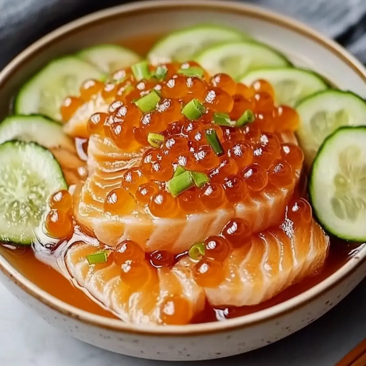 Salmon Crudo with Citrus Soy Dressing