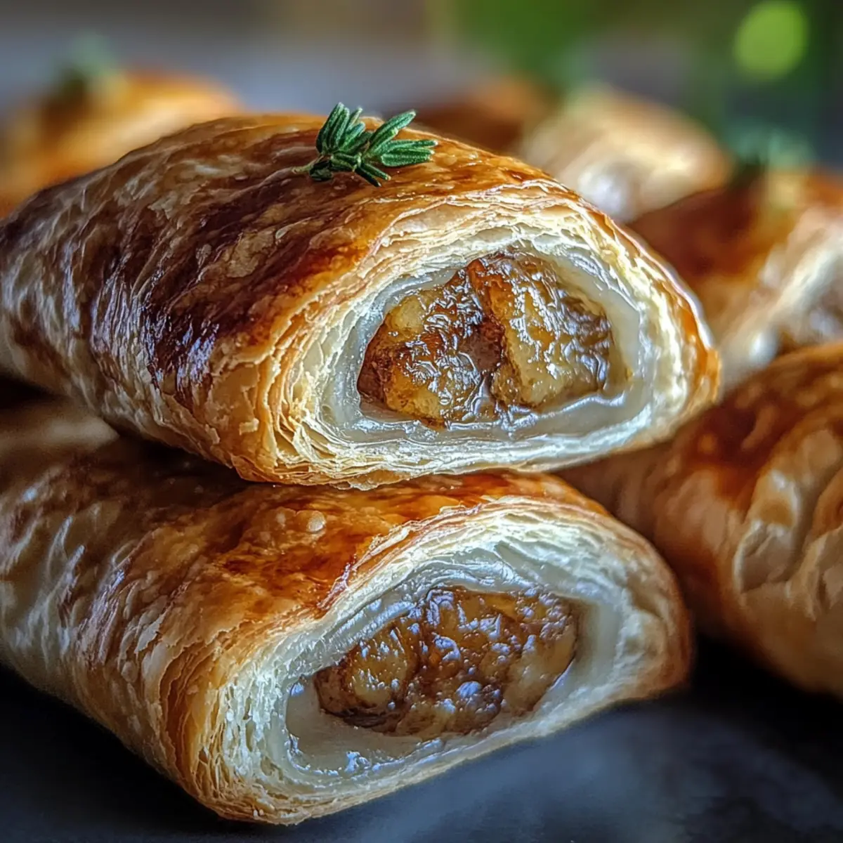 Savory French Onion Sausage Rolls