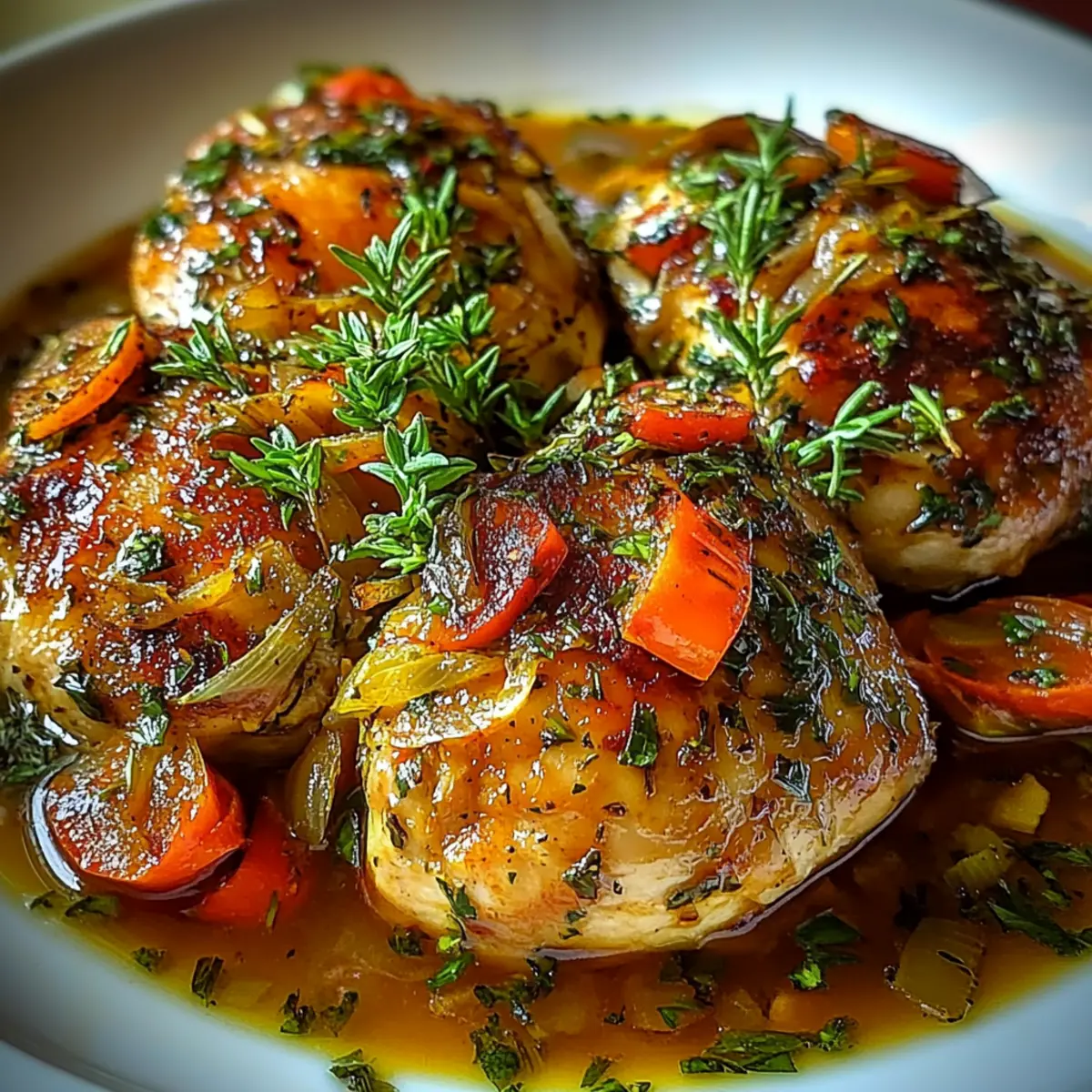 Savory Slow-Cooked Herb-Infused Crockpot Chicken