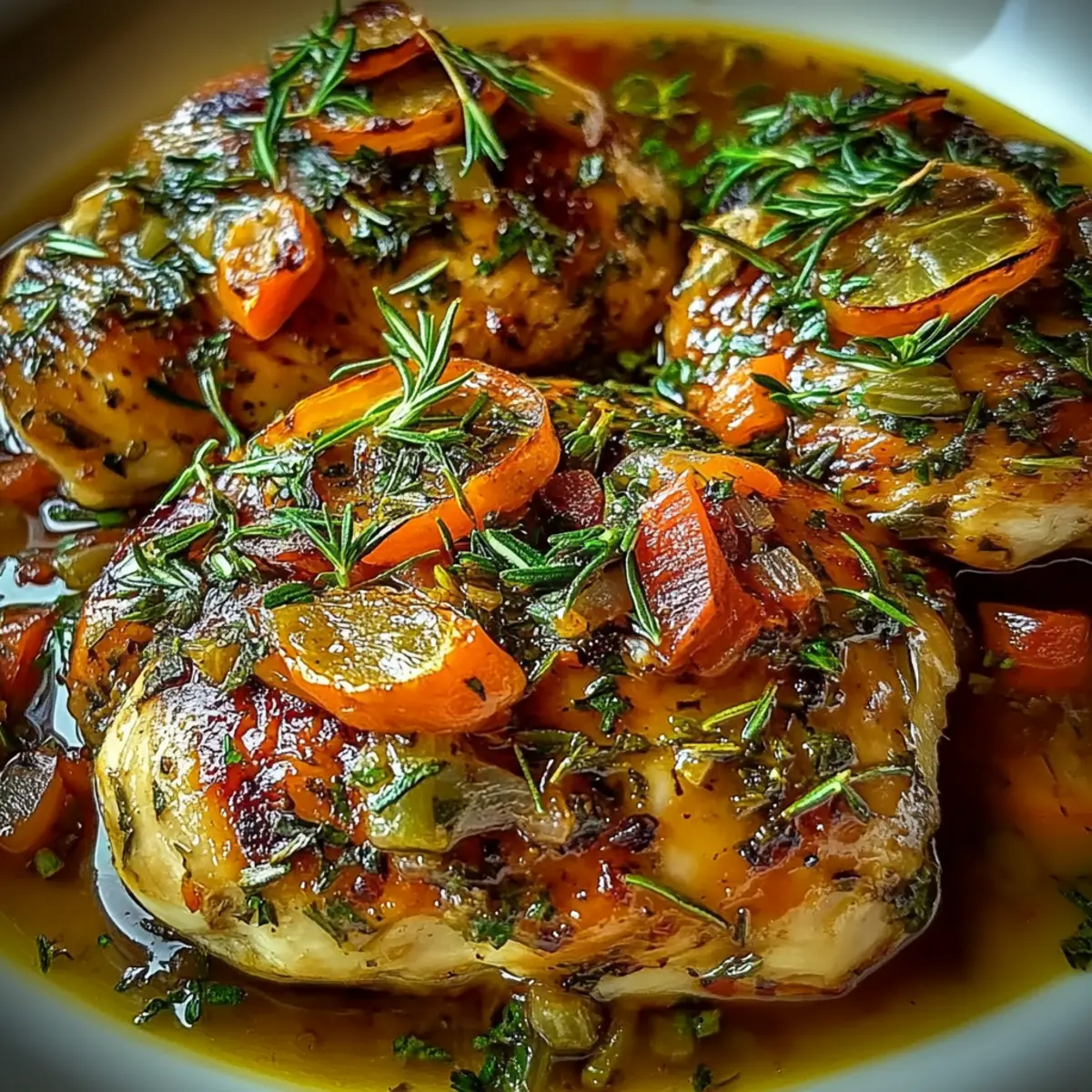 Savory Slow-Cooked Herb-Infused Crockpot Chicken