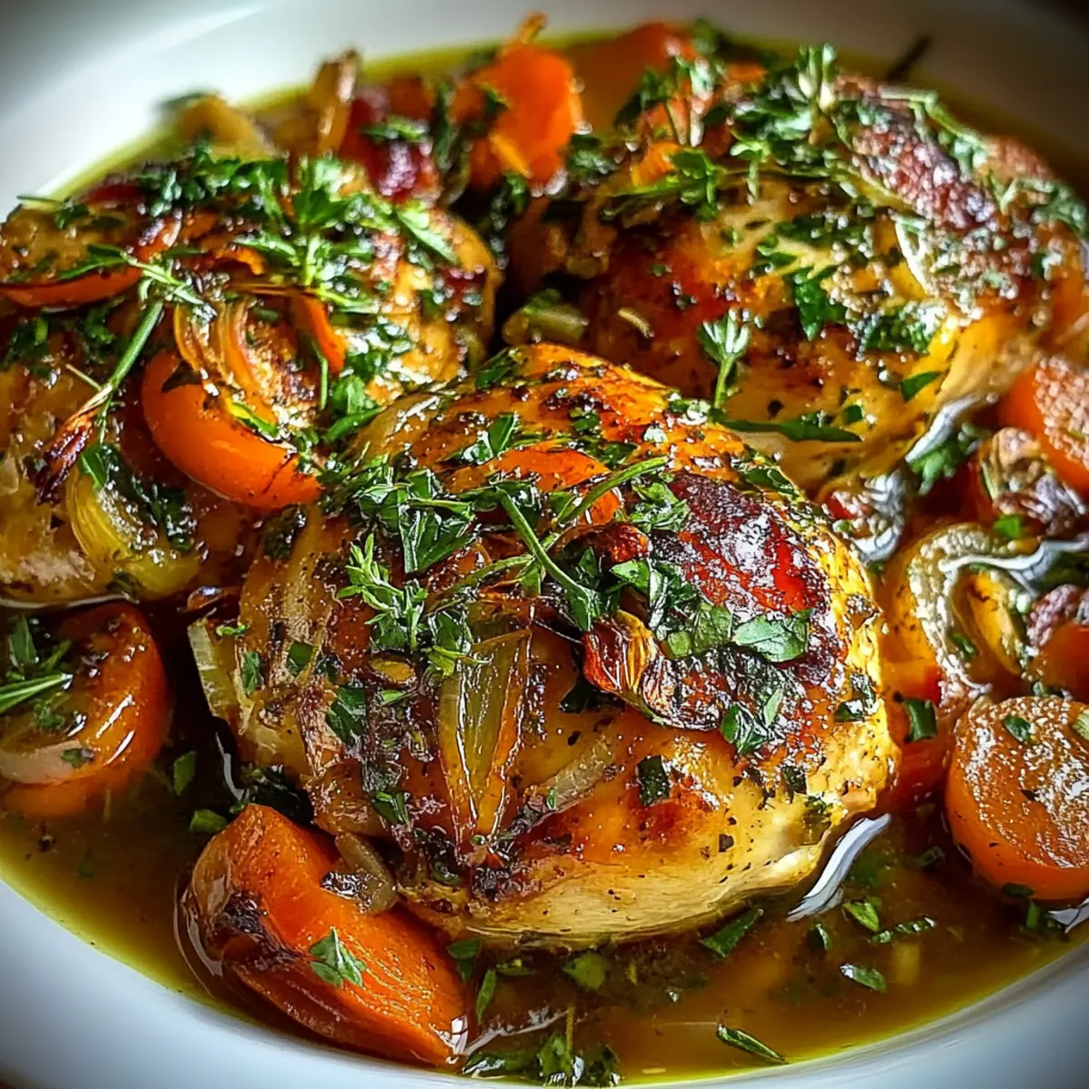 Savory Slow-Cooked Herb-Infused Crockpot Chicken