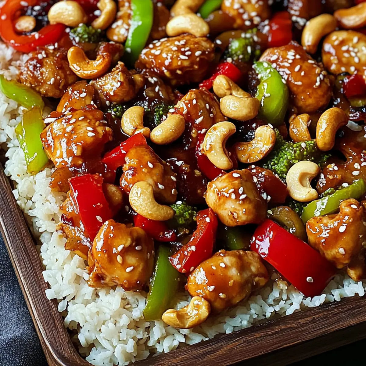 Sheet Pan Cashew Chicken