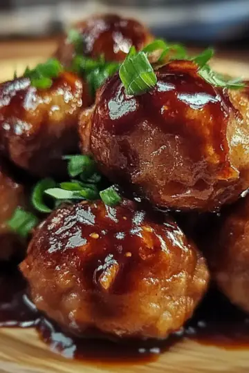 Slow Cooker Bourbon Apple Butter Meatballs