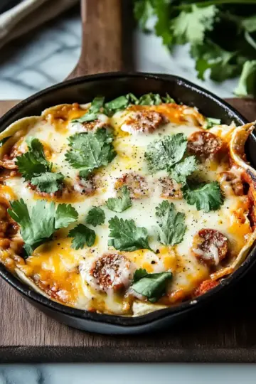 Southern Breakfast Enchiladas with Sausage Gravy