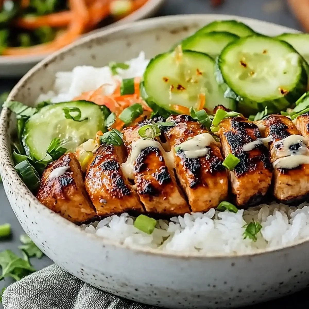Spicy Salmon Bowls