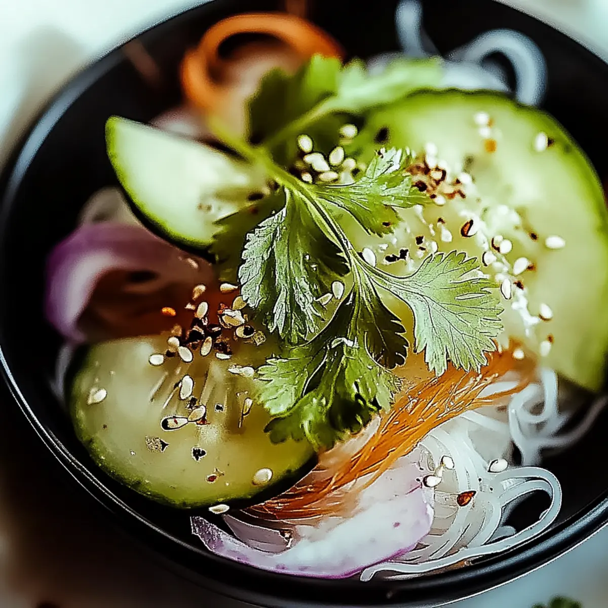 Spring Roll Salad with Spicy Ginger Dressing