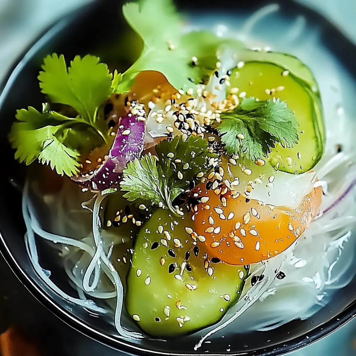 Spring Roll Salad with Spicy Ginger Dressing