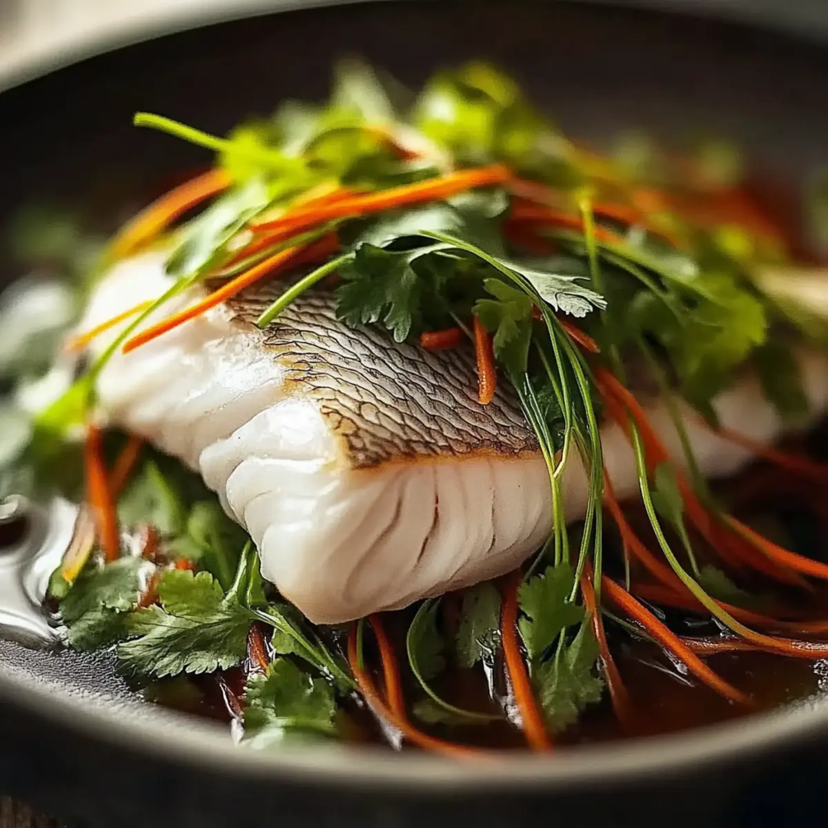 Steamed Fish with Ginger and Soy Sauce