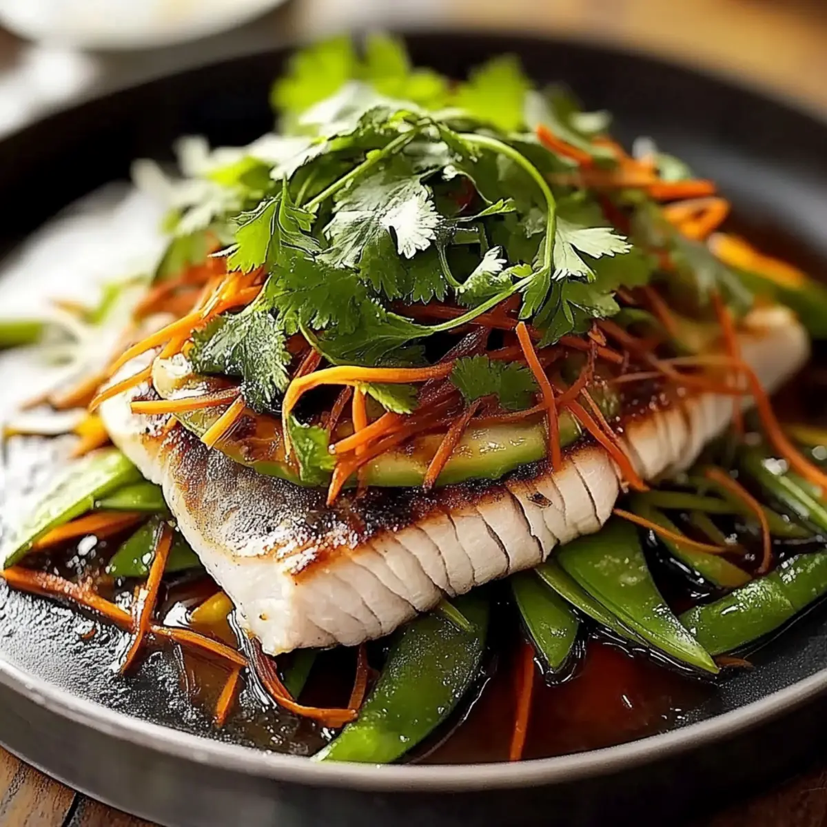 Steamed Fish with Ginger and Soy Sauce