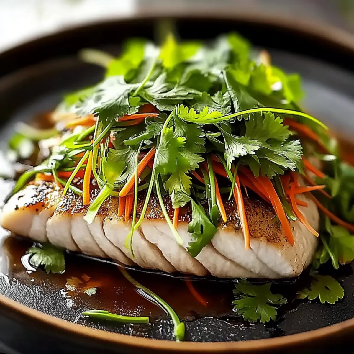 Steamed Fish with Ginger and Soy Sauce