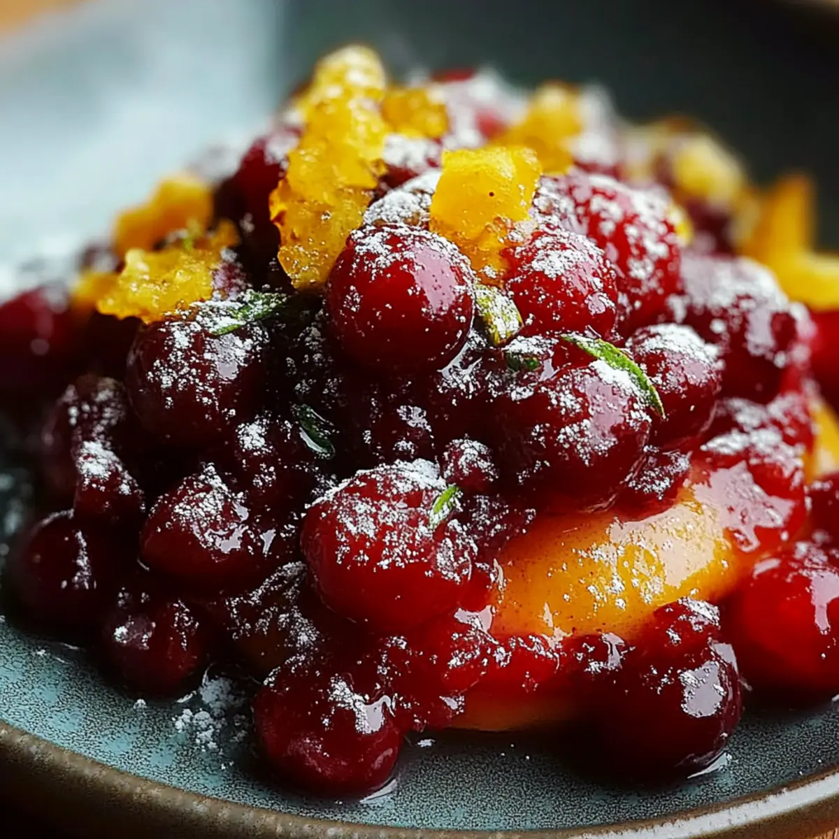 Sweet and Tangy Candied Cranberries