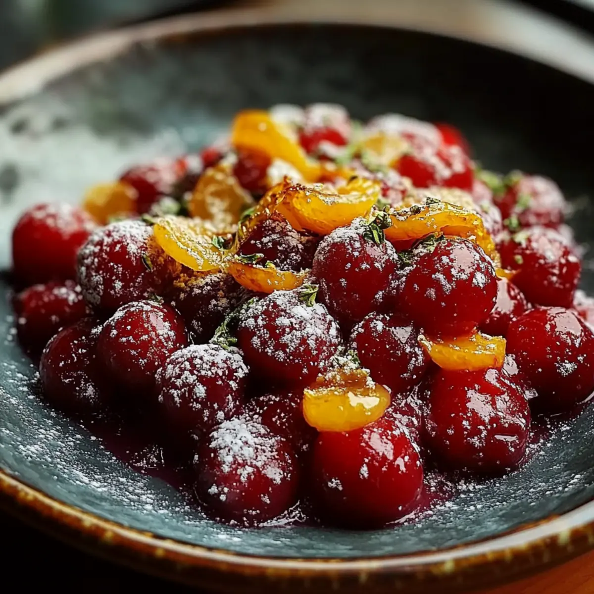 Sweet and Tangy Candied Cranberries