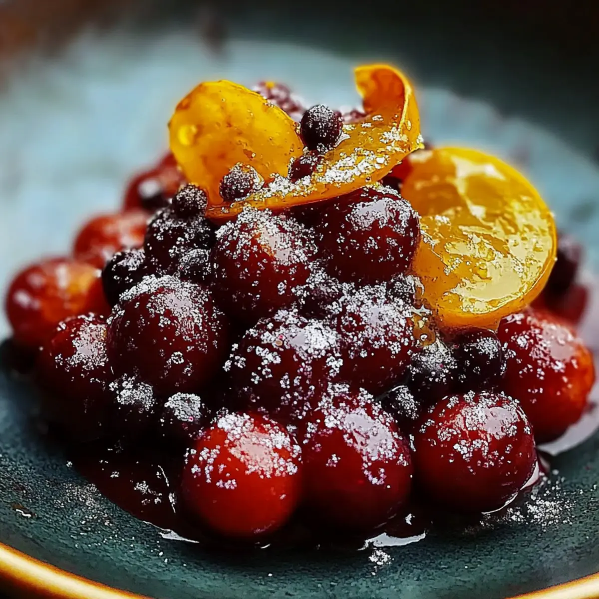 Sweet and Tangy Candied Cranberries