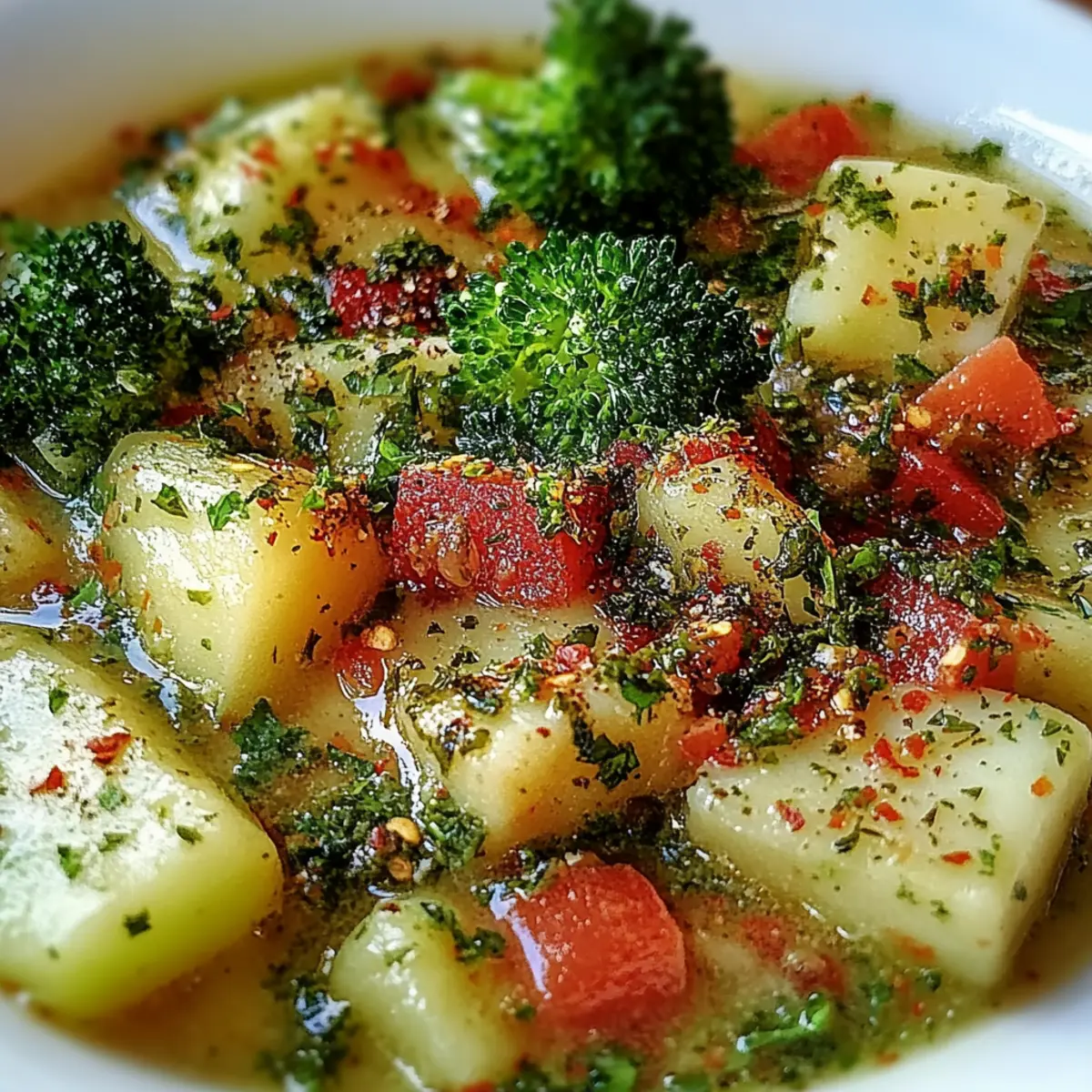 Traditional Italian Broccoli Soup