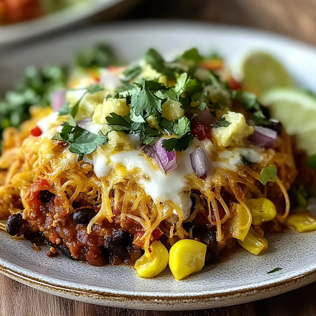 Turkey Enchilada Spaghetti Squash