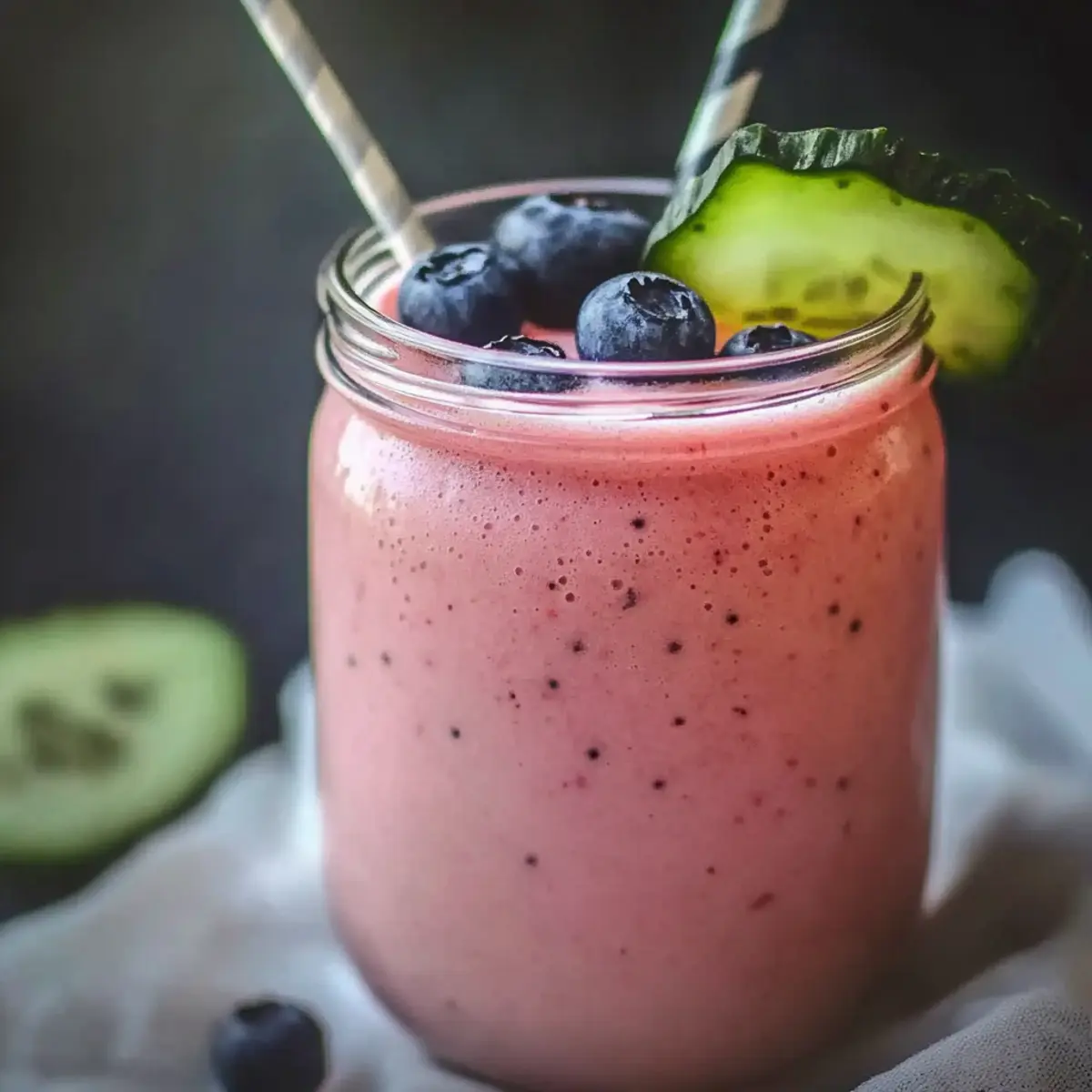 Watermelon Blueberry Protein Smoothie