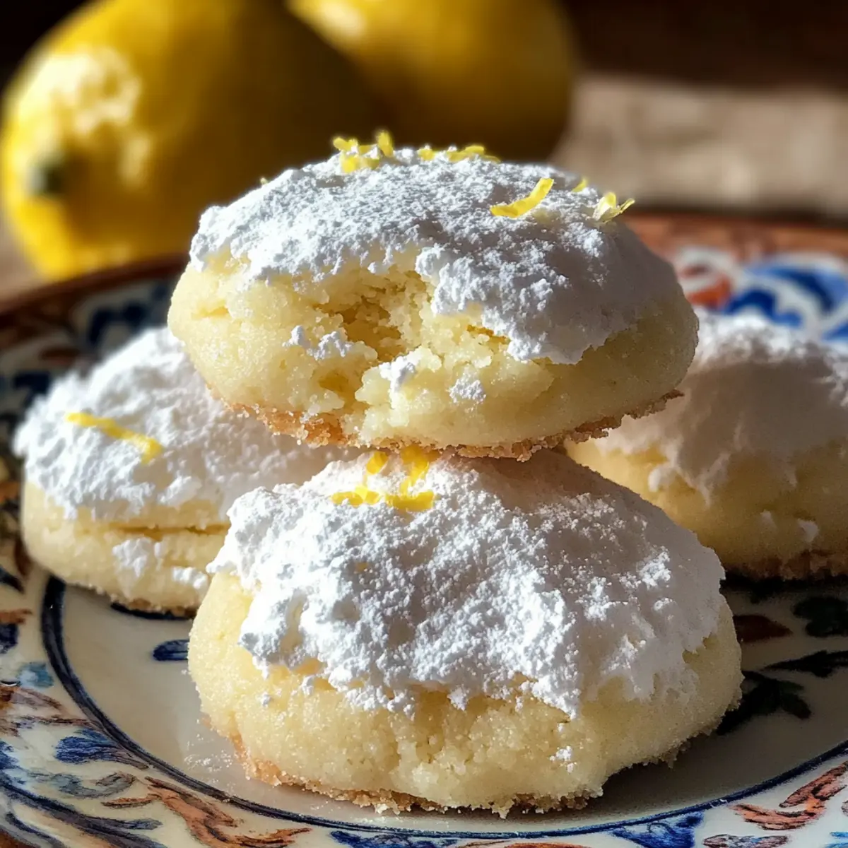 Zesty Lemon Meltaway Cookies