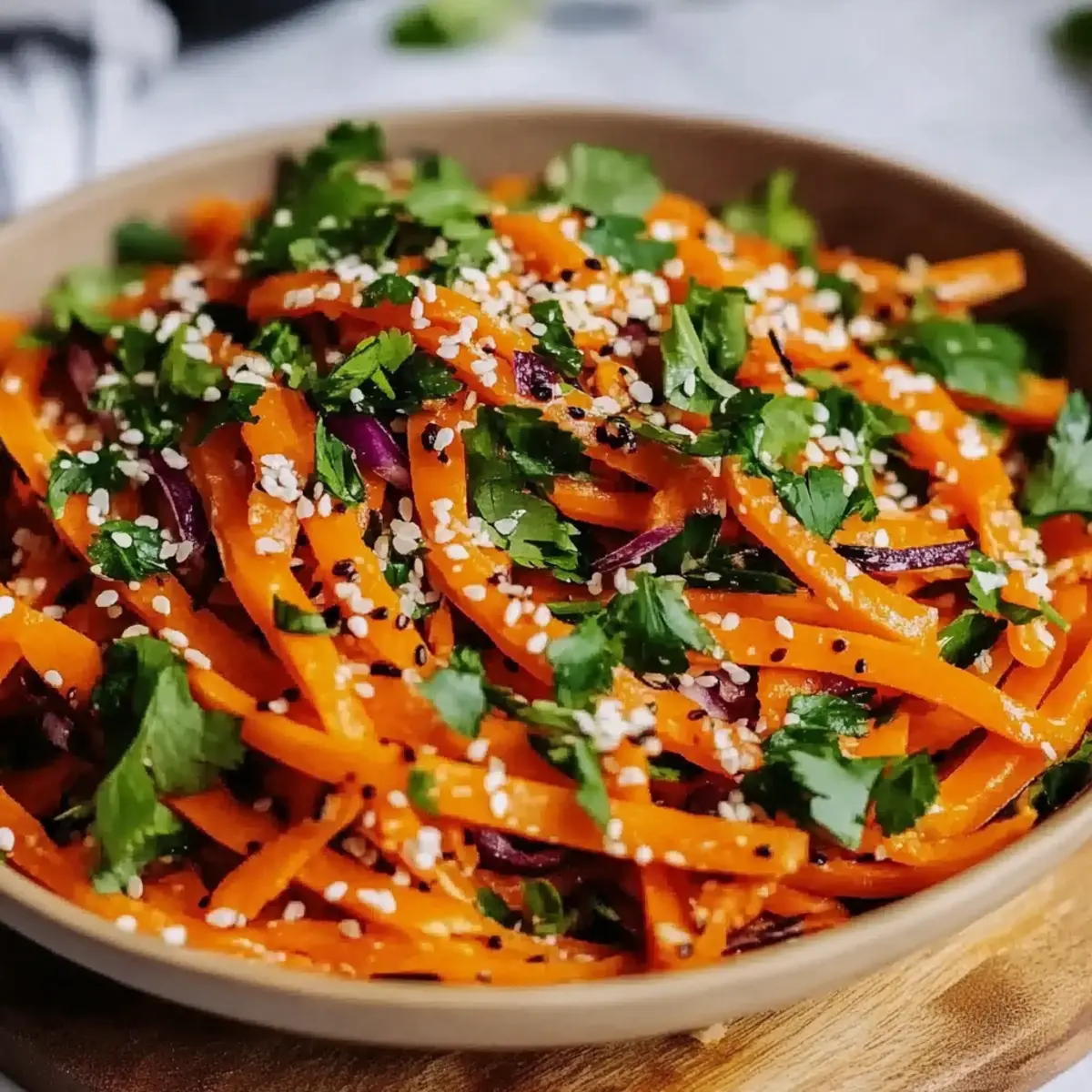 Asian Raw Carrot Salad