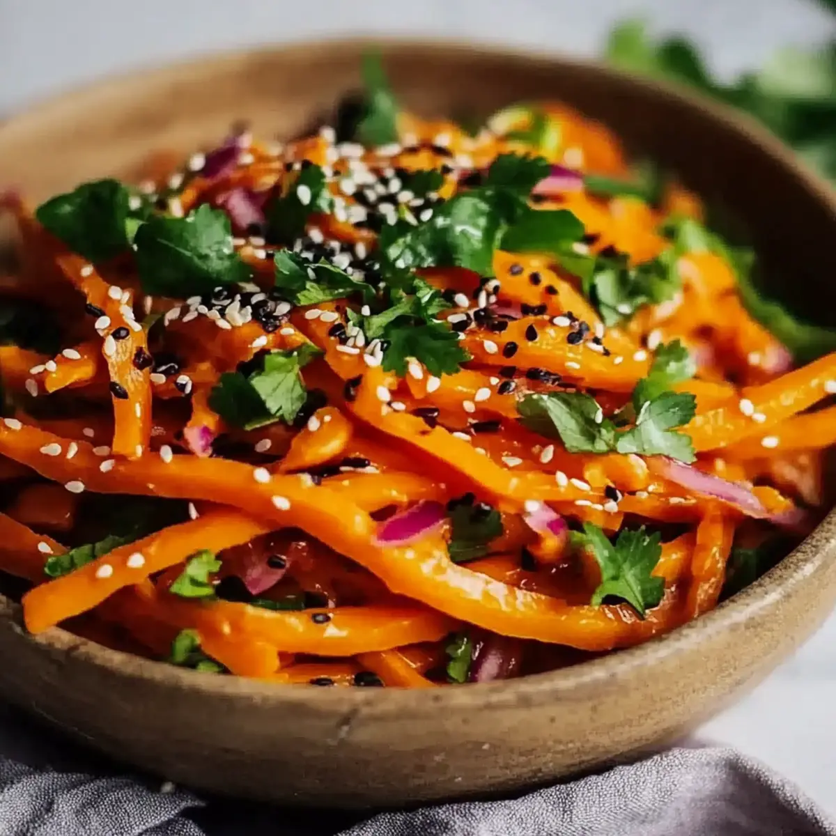 Asian Raw Carrot Salad