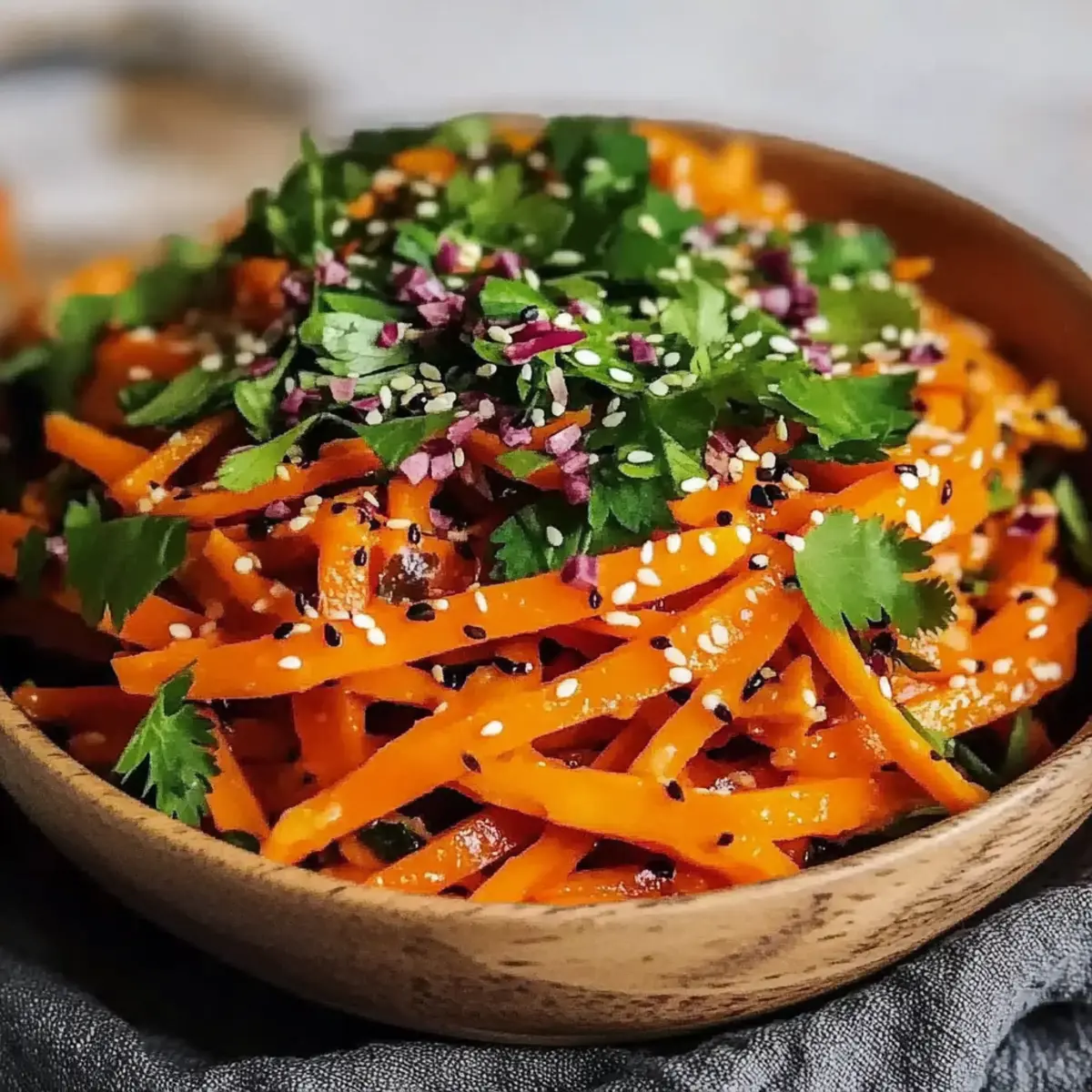 Asian Raw Carrot Salad
