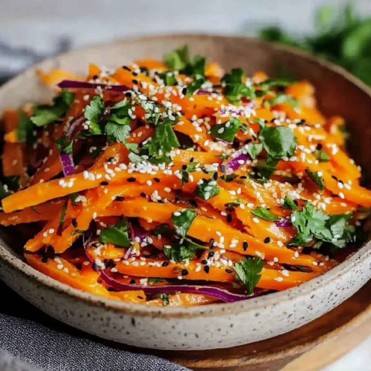 Asian Raw Carrot Salad