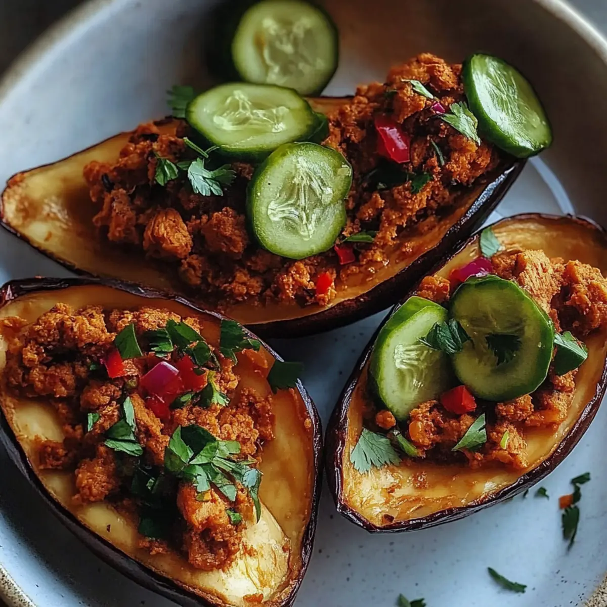 Avocado Turkey Chili Stuffed Sweet Potatoes