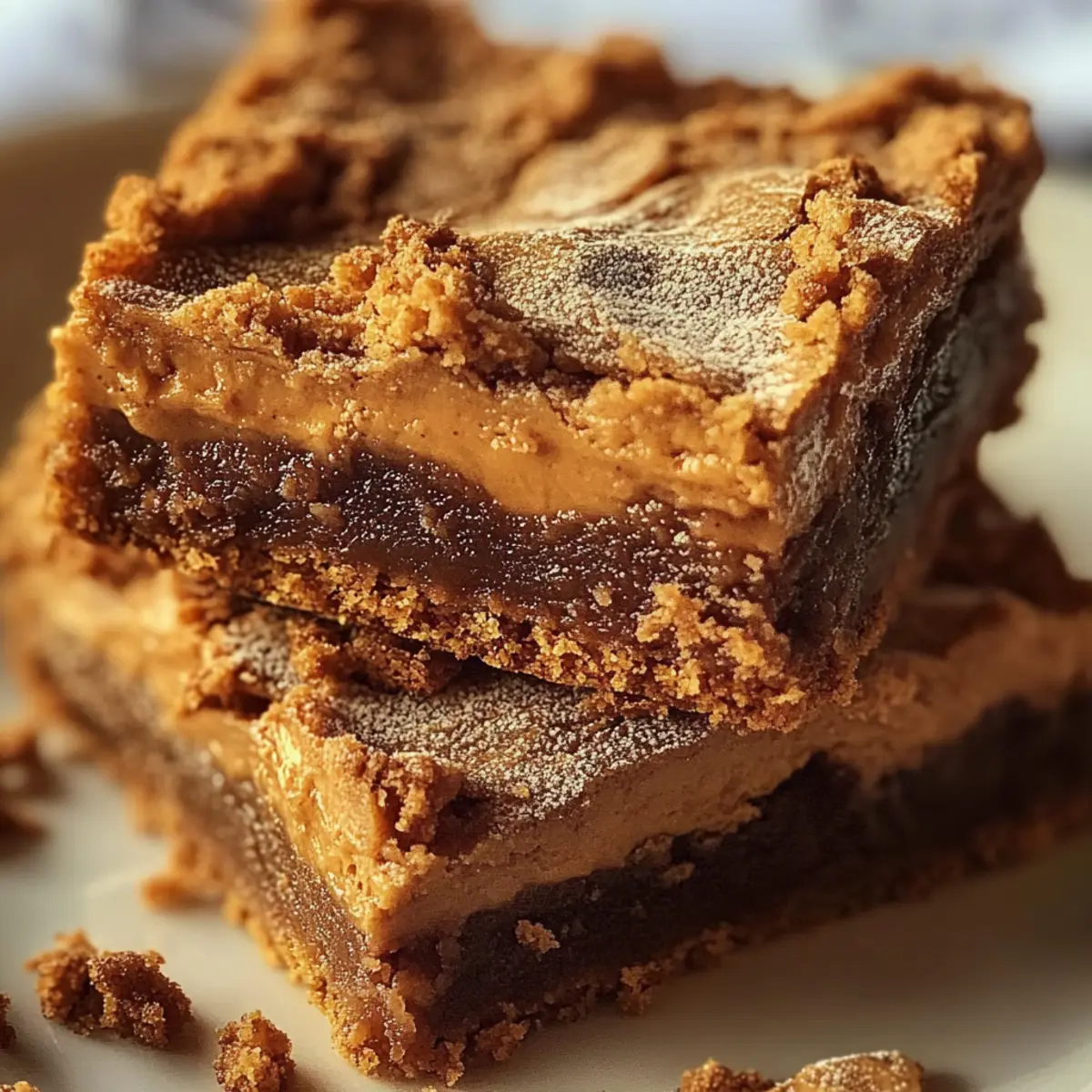 Biscoff Blondies Chewy Cookie Butter Dessert Bars