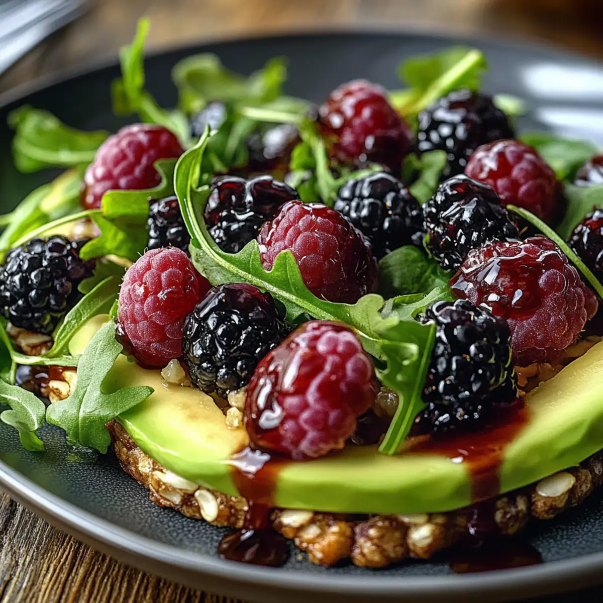 Blackberry Avocado Arugula Salad