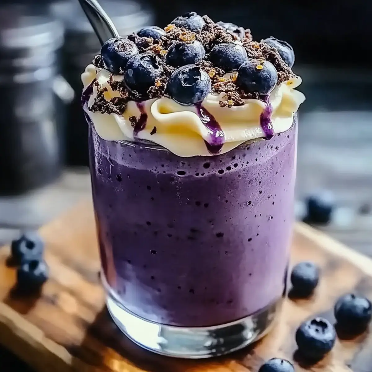 Blueberry Cheesecake Protein Smoothie